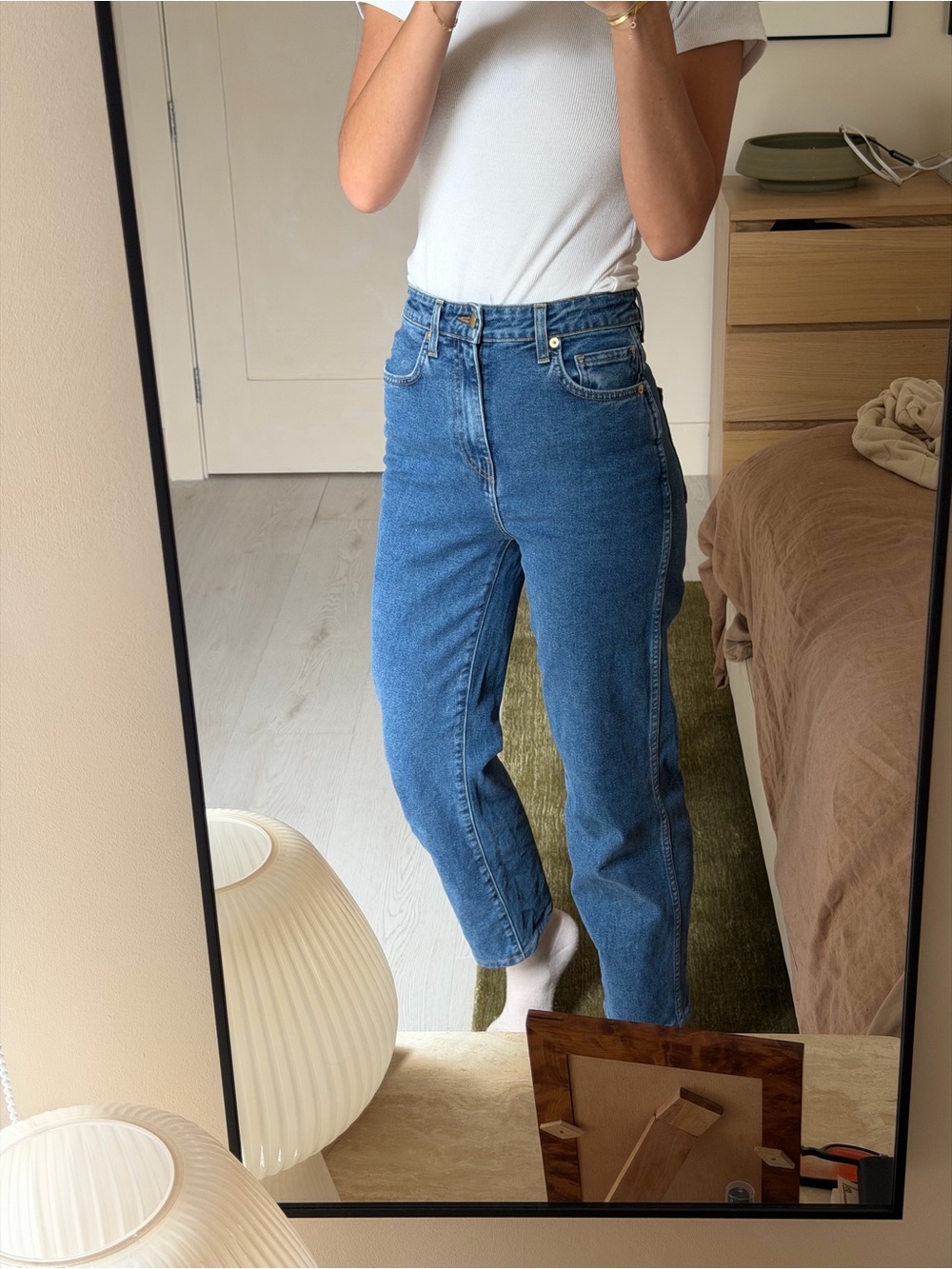 High-Rise Blue Women’s Jeans cropped lacademie